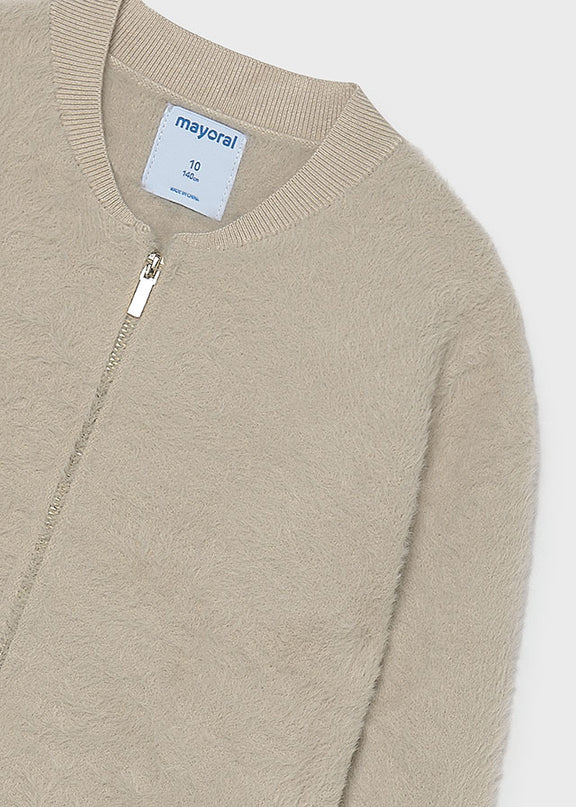 Felpa tricot con pelliccia - 7348