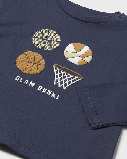 "Camicia m/l ""basket""        " - 2060