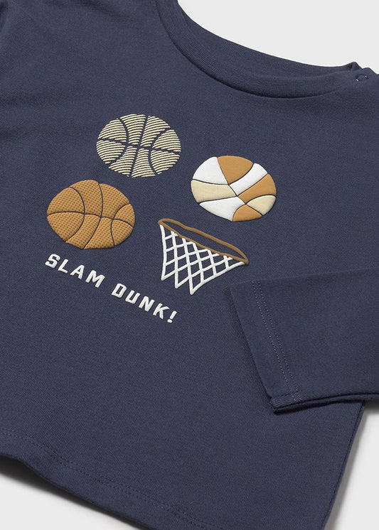 "Camicia m/l ""basket""        " - 2060