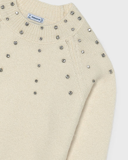 Maglione applicazioni strass - 7343