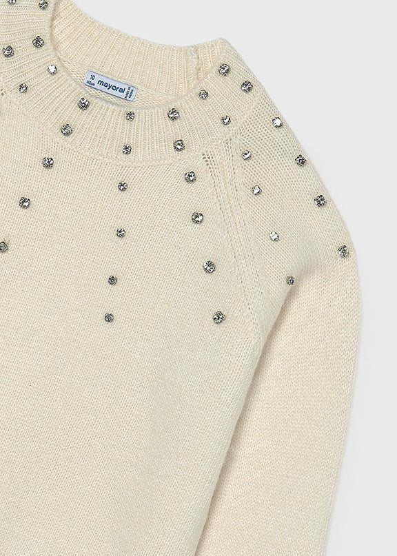Maglione applicazioni strass - 7343