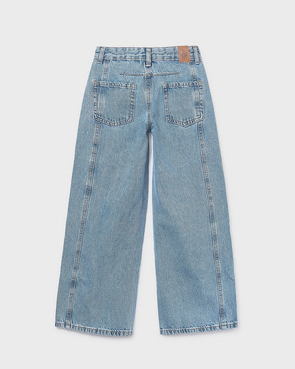 Pantalone lungo jeans wide le - 6552