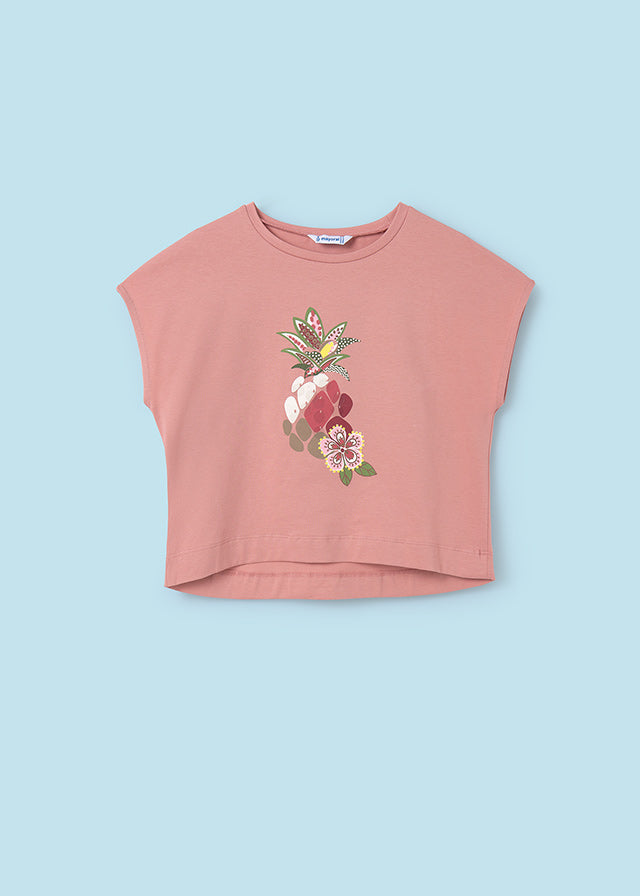 Maglietta m/c ananas - 6089