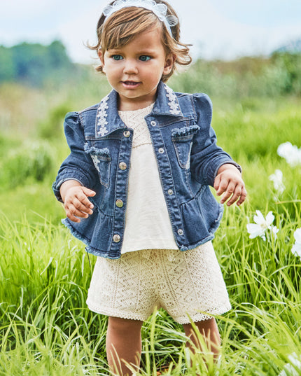 Completo bermuda combined guipure - 1235