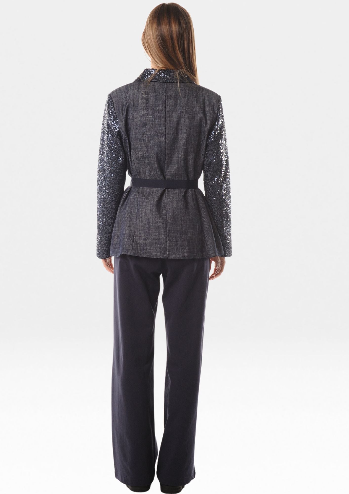 Pantalone palazzo in felpa cotone - LOK1840