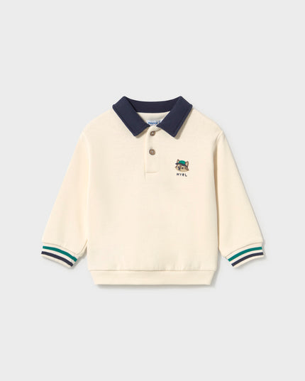 Pullover con collo polo - 2419
