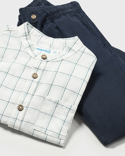 Completo pantalone camicia manica lunga - 2545