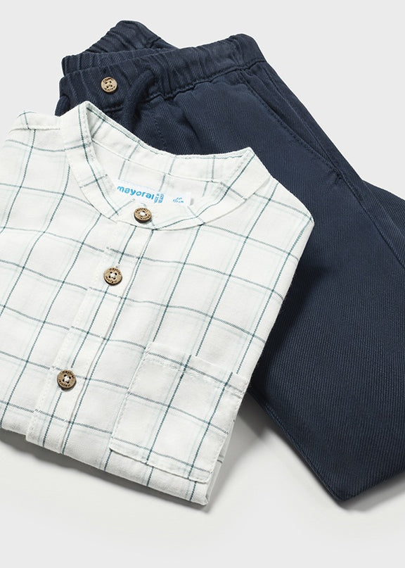 Completo pantalone camicia manica lunga - 2545