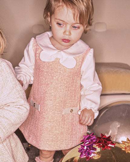 Vestito combinato tweed - 2948