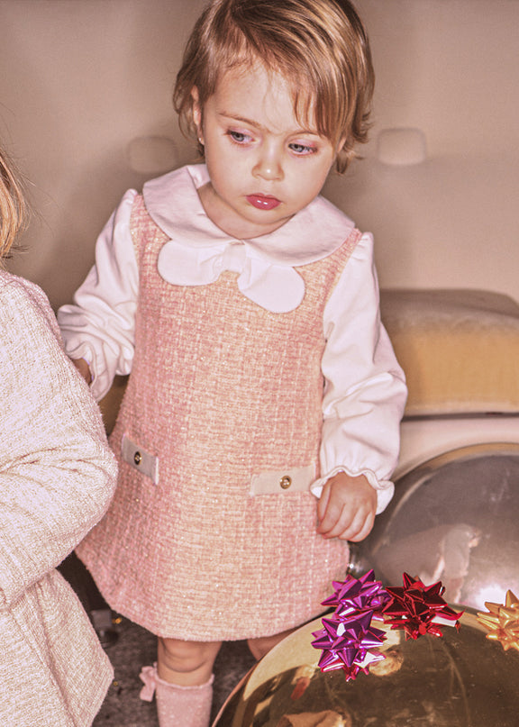 Vestito combinato tweed - 2948