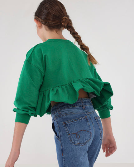 Pantalone cropped denim slouch - 6584