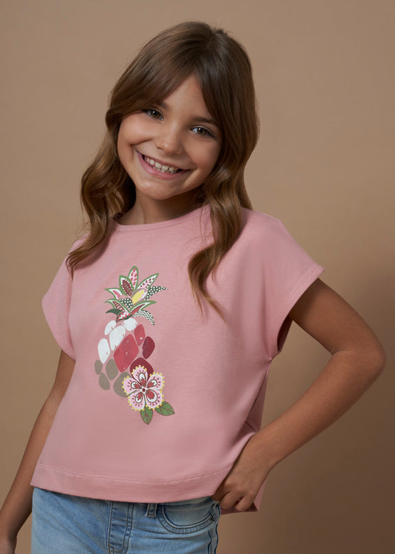 Maglietta m/c ananas - 6089