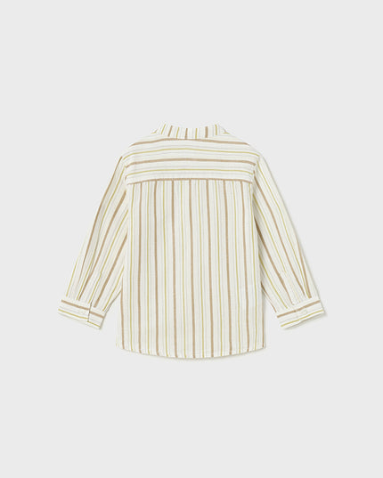 Camicia manica lunga fantasia lino - 1114