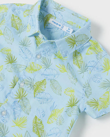 Camicia m/c stampa grande - 1115B
