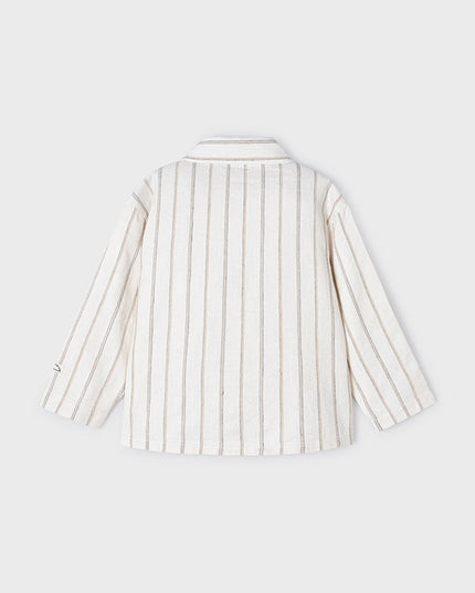 Overshirt lino righe - 3119