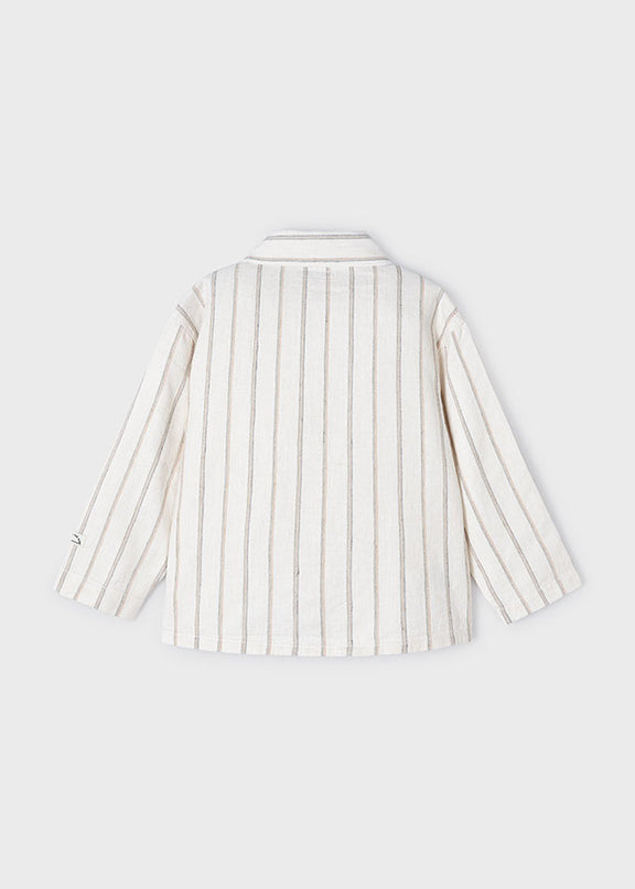 Overshirt lino righe - 3119