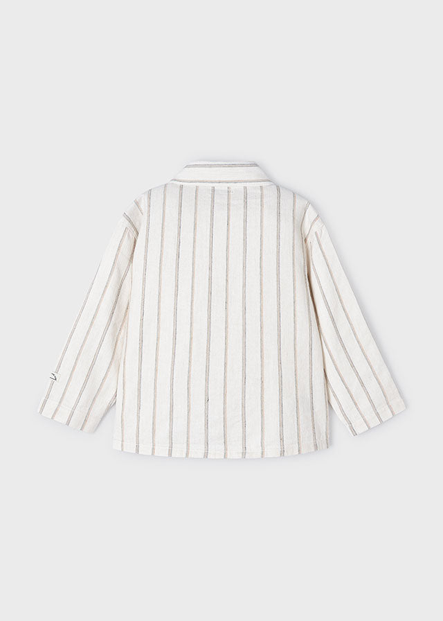 Overshirt lino righe - 3119