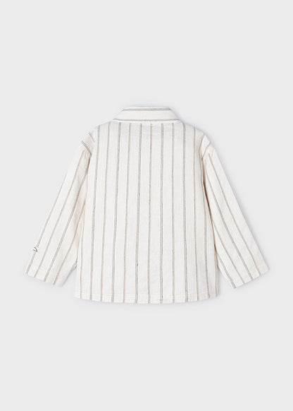 Overshirt lino righe - 3119