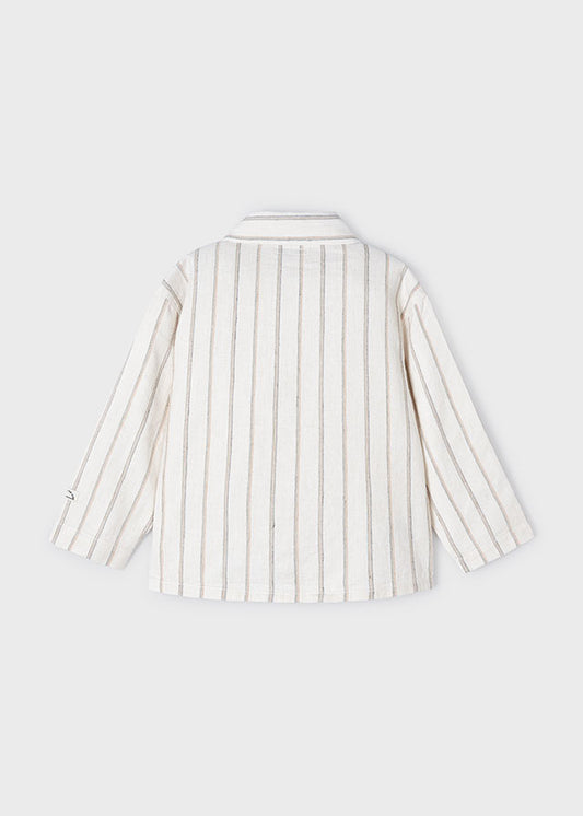 Overshirt lino righe - 3119