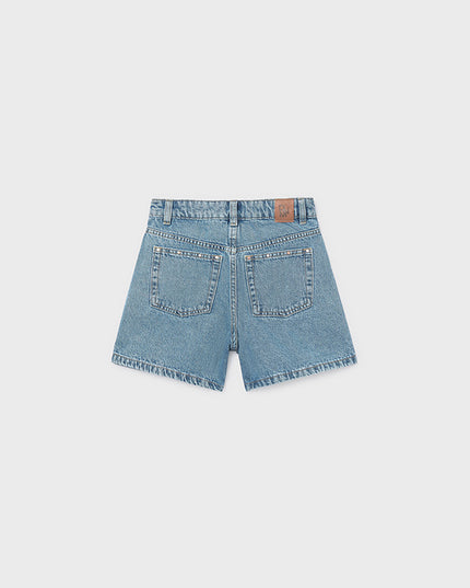 Pantalone corto jeans borchie - 6202