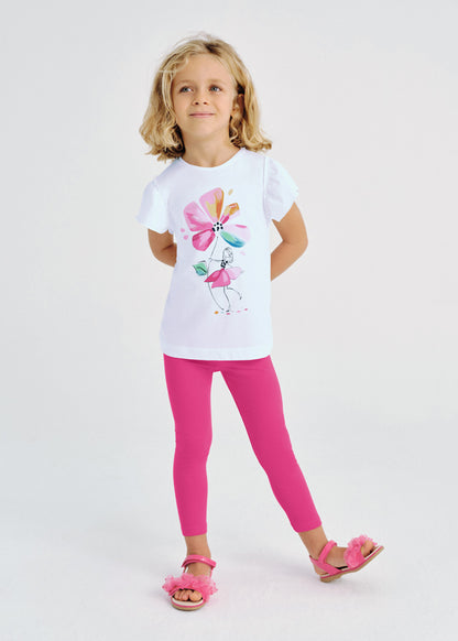 Completo leggings fiore - 3705