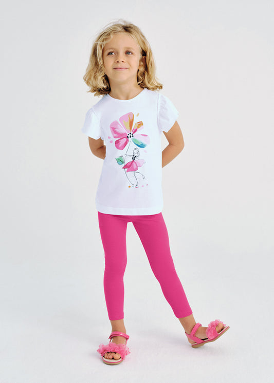 Completo leggings fiore - 3705