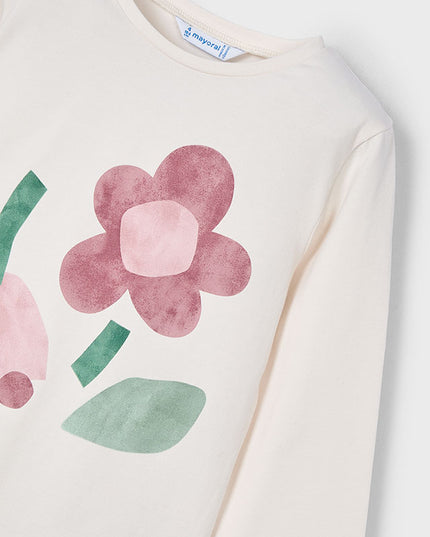 Maglietta m/l maxi fiori - 3017