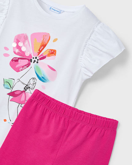 Completo leggings fiore - 3705