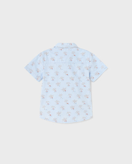 Camicia manica corta stampa grande - 1110