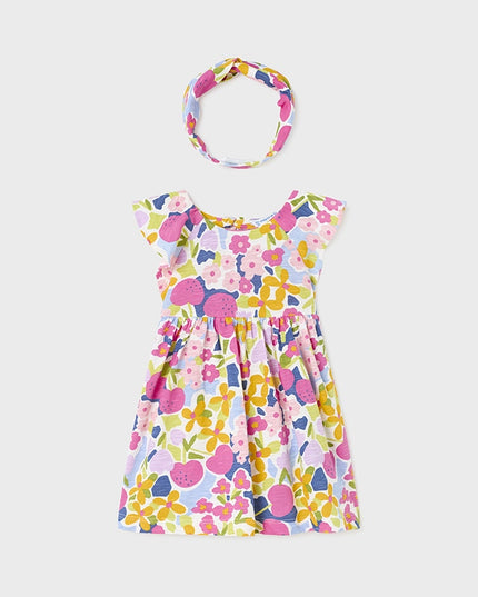 Vestito stampato fascia - 1972