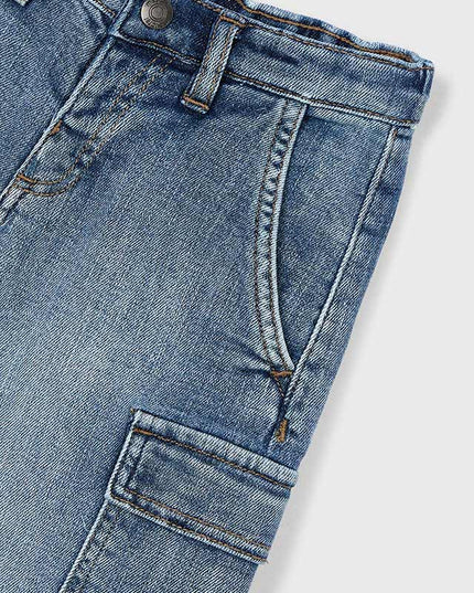 Super bermuda denim cargo - 3206