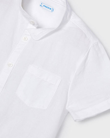 Camicia manica corta coreana lino - 3161