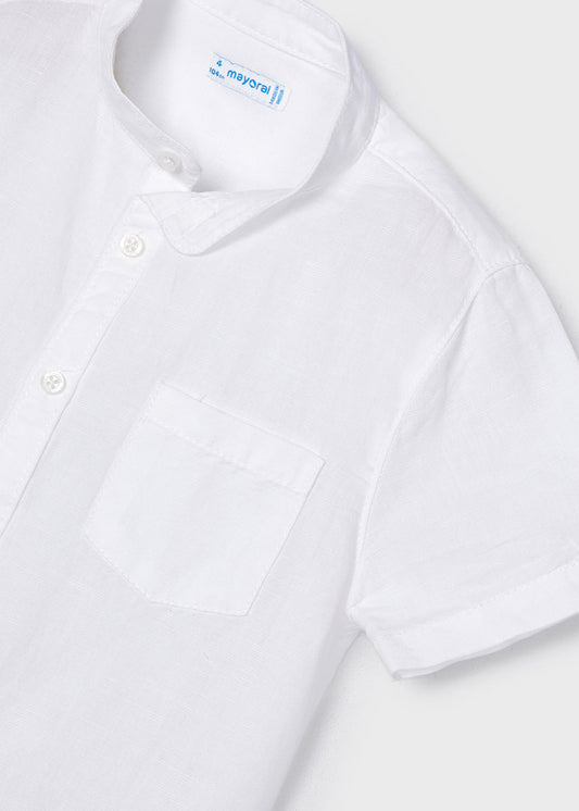 Camicia manica corta coreana lino - 3161