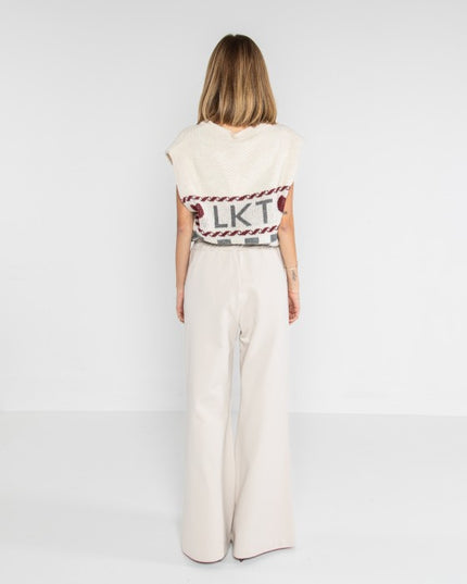 Gilet in maglia logo jacquard - LOK574/1155
