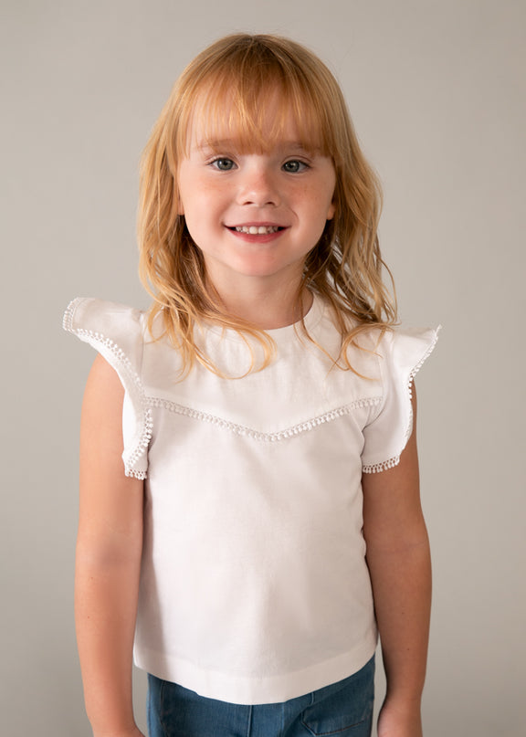 Maglietta m/c ricami - 3008