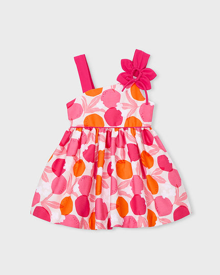 Vestito asimmetrico fiore - 3924