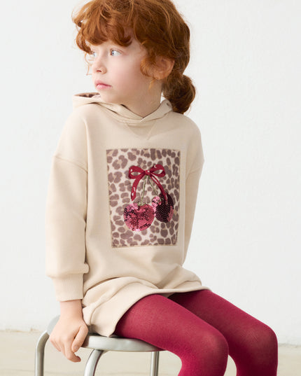 Vestito felpa cappuccio - 4916