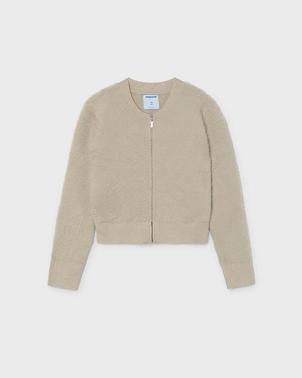Felpa tricot con pelliccia - 7348