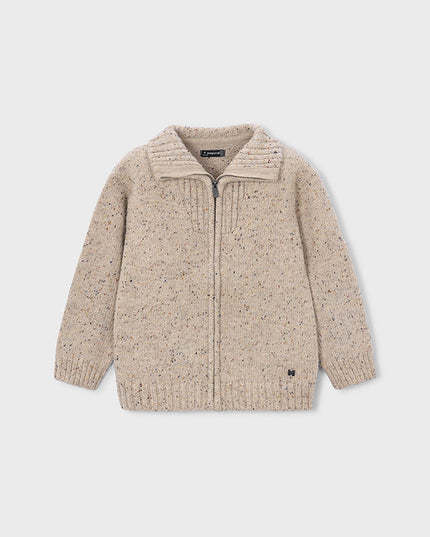 Felpa aperta tricot s/cappucc - 4301