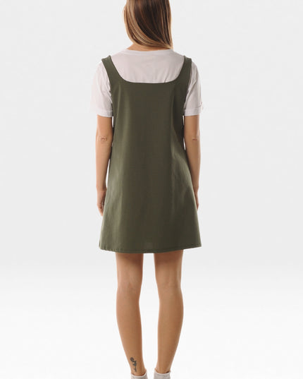 Abito Mini con T-Shirt Donna LOKITA - Verde Militare