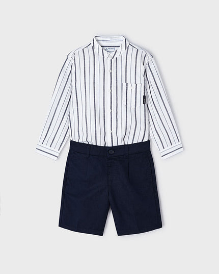 Cmpleto bermuda camicia m/l collo coreana - 3281