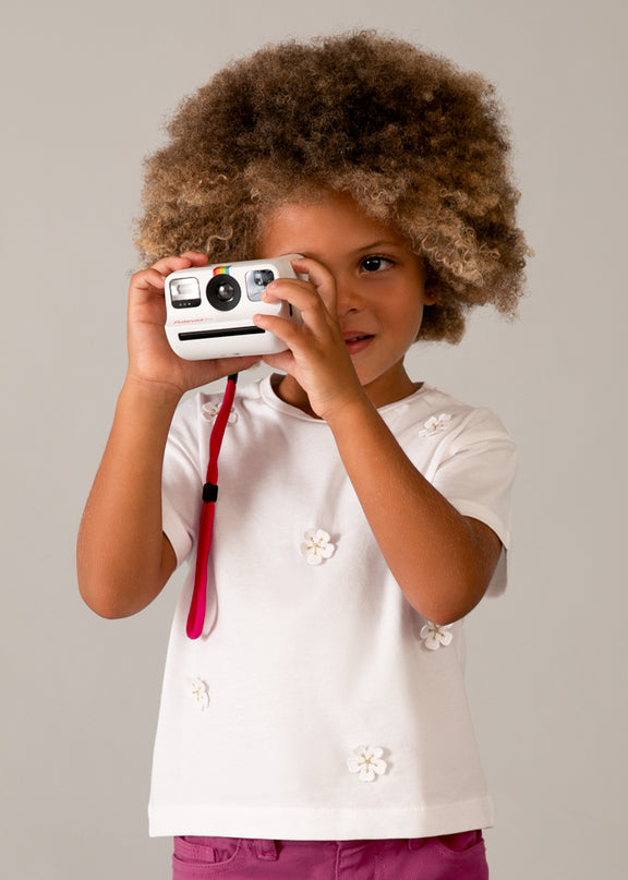 Maglietta m/c aplique - 3013