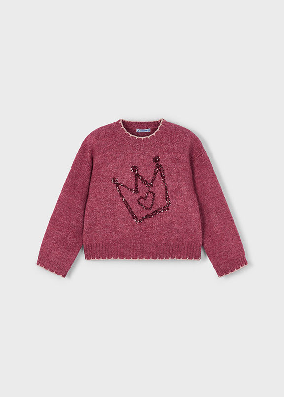 Maglione ricamo lustrini - 4305