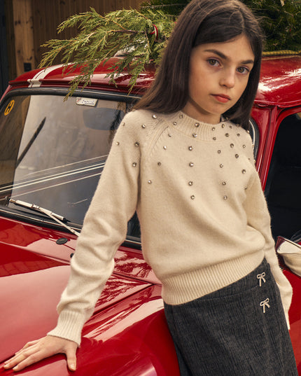 Maglione applicazioni strass - 7343
