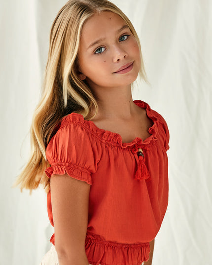 Top finto lino - 6026B