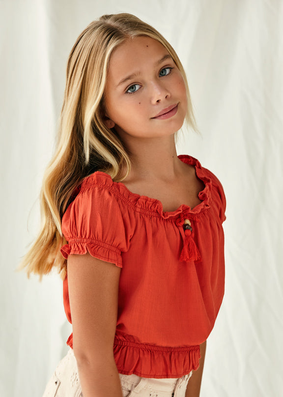 Top finto lino - 6026B