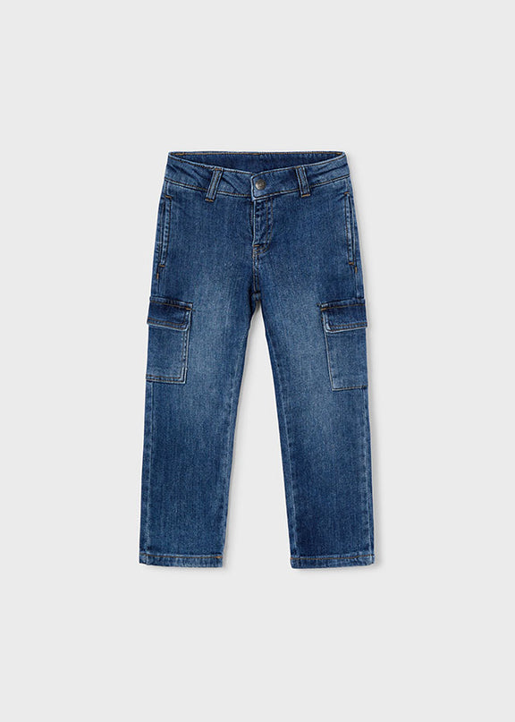 Pantalone denim cargo - 3578