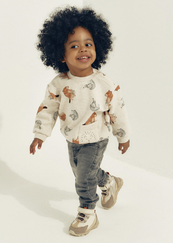 Pantalone soft denim jogger - 2543G