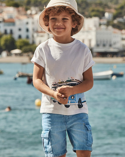Bermuda jeans cargo - 3229