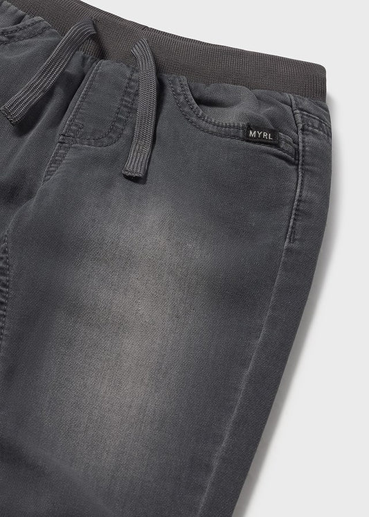Pantalone soft denim jogger - 2508